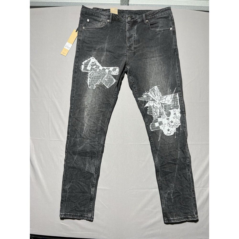 Ksubi Mens Chitch Streets Jean Mid-Long Rise Slim Tapered Leg Size‎ 38